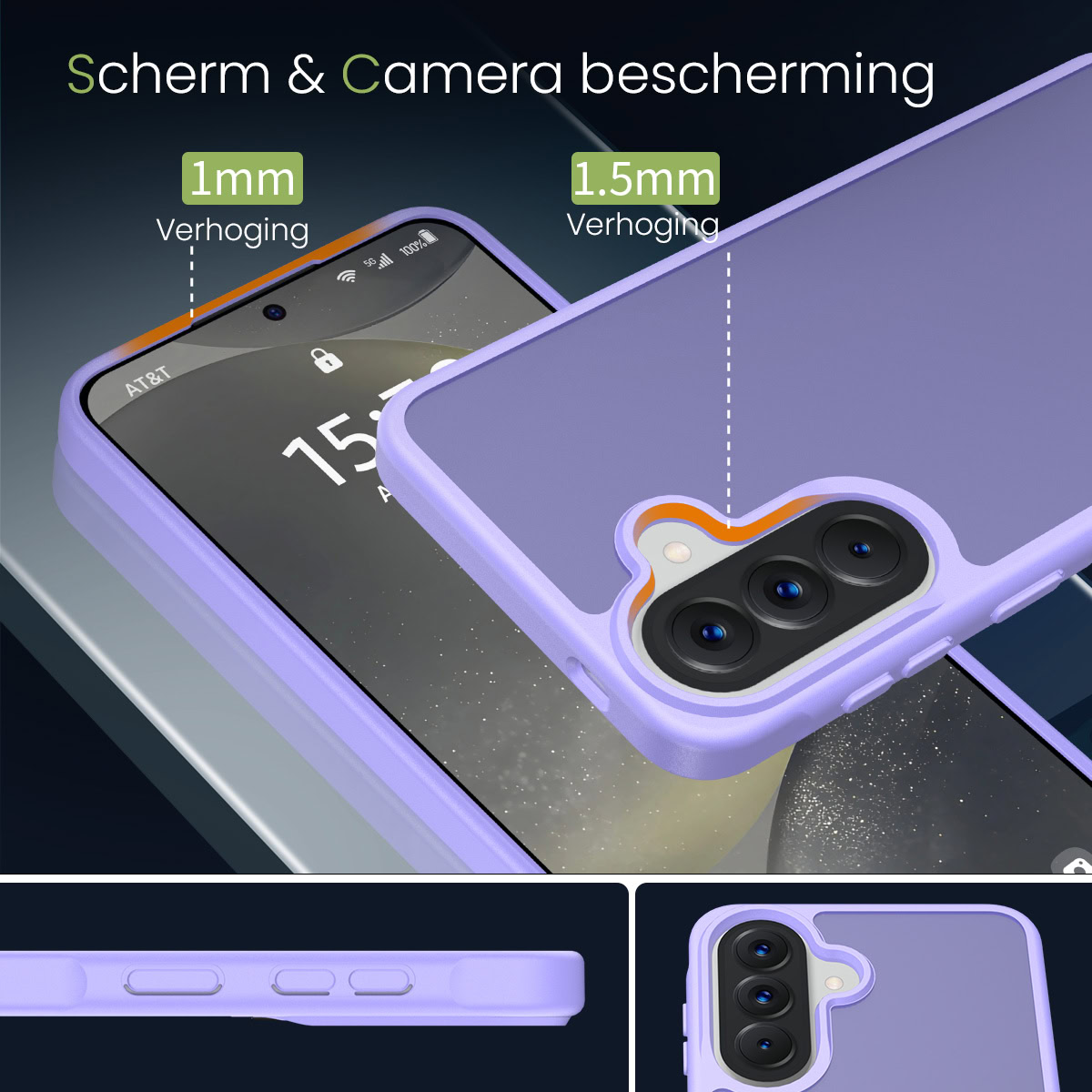 Solidenz-Frosted-Samsung-Galaxy-A57-hoesje-Lavendel-3