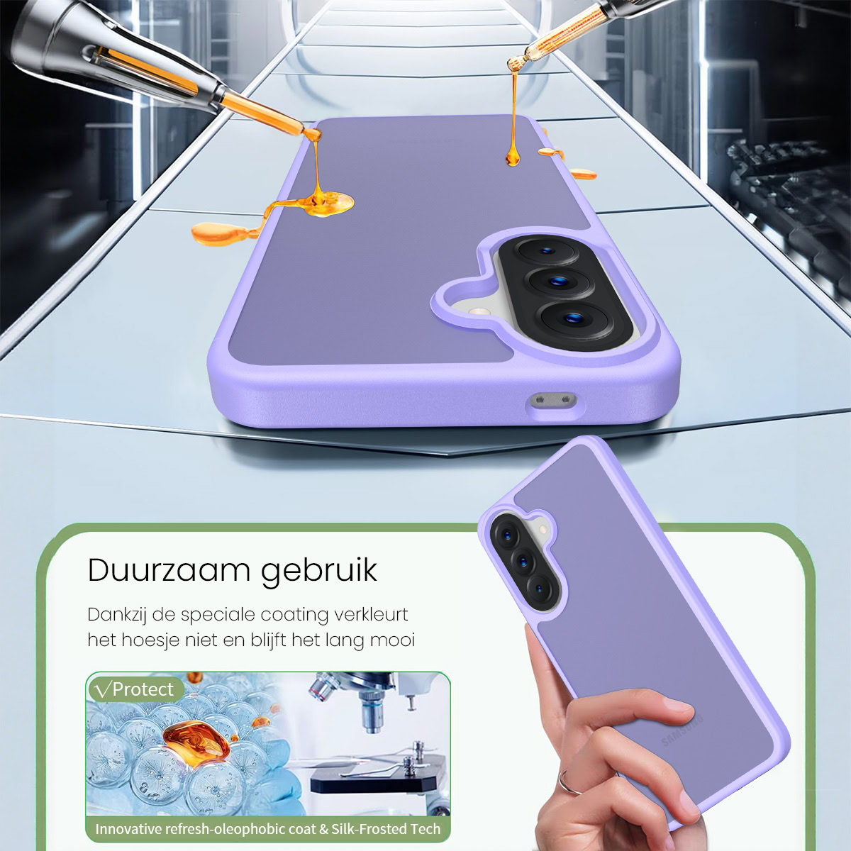 Solidenz-Frosted-Samsung-Galaxy-A57-hoesje-Lavendel-5