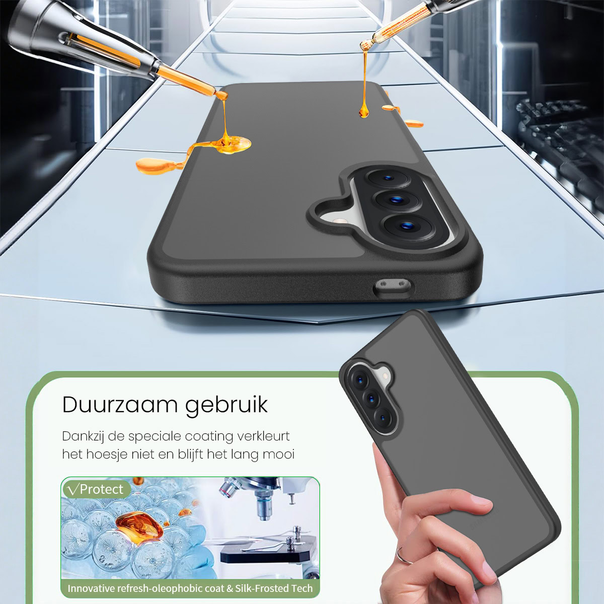 Solidenz-Frosted-Samsung-Galaxy-A57-hoesje-Zwart-5