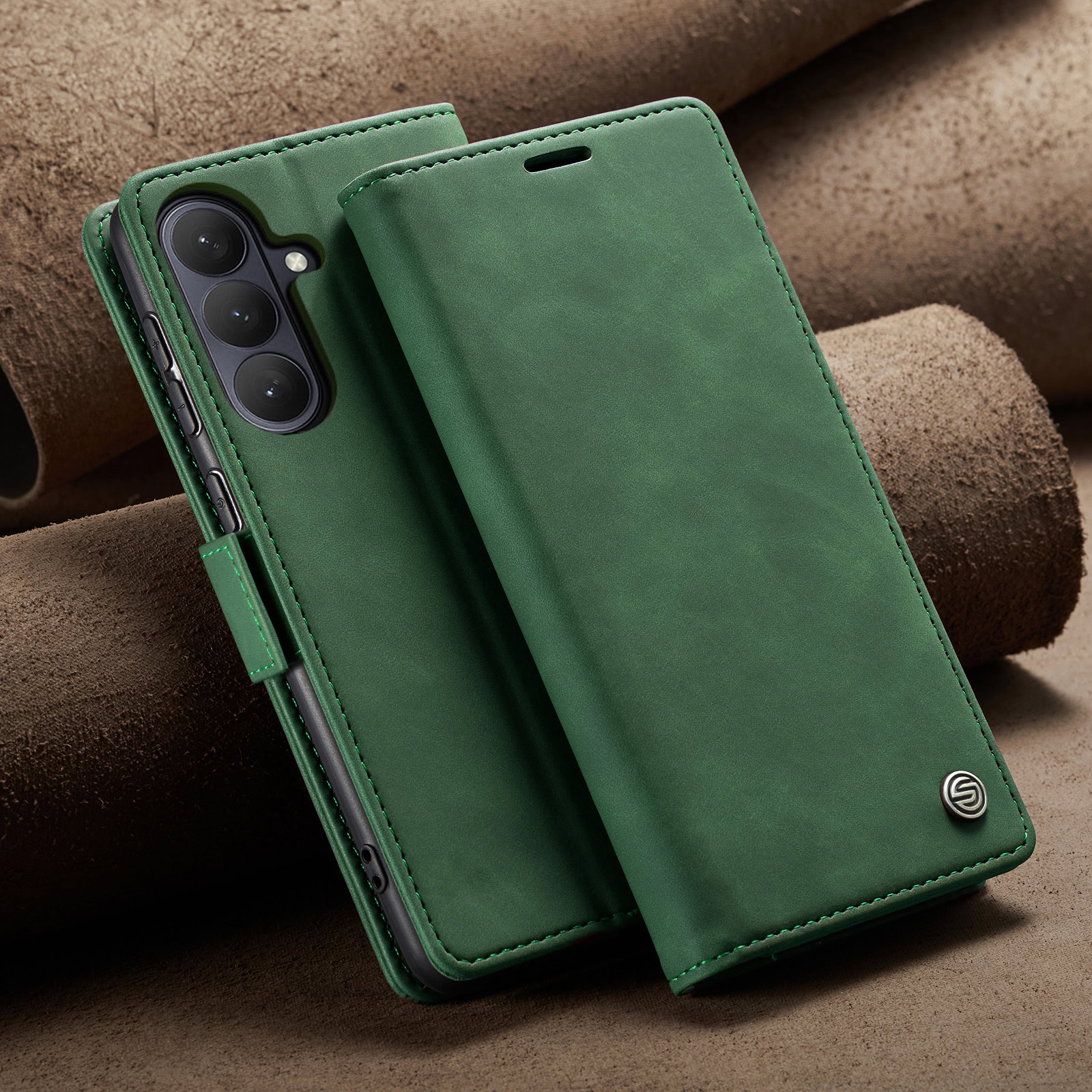 Solidenz Urban Book Samsung Galaxy A57 hoesje – Groen - Afbeelding 10
