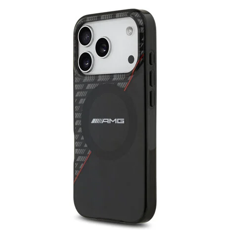 AMG-iPhone-Backcover-17 Pro-18 Pro-MagSafe-Double Layer Red Line-Zwart - Afbeelding 2