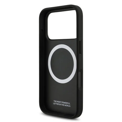BMW-Backcover-iPhone 17 Pro-18 Pro-MagSafe-Kevlar Printed Tricolor Metal Logo-Zwart - Afbeelding 5