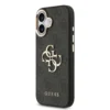 Guess - Backcover - iPhone 17 - 4G - Big Metal Logo - Gold Edge - Zwart - Thumbnail Image 2