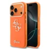 Guess-Backcover-4G Script Metal Logo-Silver Edge-iPhone 17 Pro-18 Pro-Oranje - Thumbnail Image 1