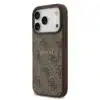 Guess-iPhone 17 Pro-18 Pro-Backcover-PU Leather-4G Classic Logo-Bruin - Thumbnail Image 2