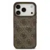 Guess-iPhone 17 Pro-18 Pro-Backcover-PU Leather-4G Classic Logo-Bruin - Thumbnail Image 3