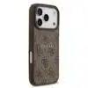 Guess-iPhone 17 Pro-18 Pro-Backcover-PU Leather-4G Classic Logo-Bruin - Thumbnail Image 4