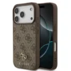 Guess-iPhone 17 Pro-18 Pro-Backcover-MagSafe-Small 4G & Classic Metal Logo-Bruin - Thumbnail Image 1