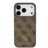Guess-iPhone 17 Pro-18 Pro-Backcover-MagSafe-Small 4G & Classic Metal Logo-Bruin - Thumbnail Image 2