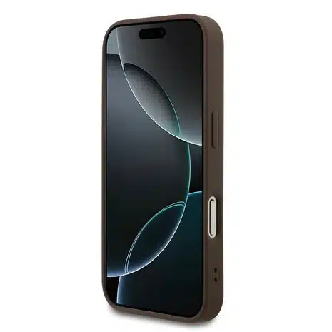 Guess-iPhone 17 Pro-18 Pro-Backcover-MagSafe-Small 4G & Classic Metal Logo-Bruin - Afbeelding 6