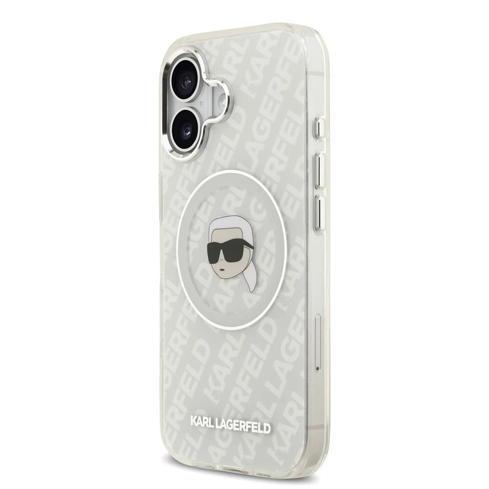 Karl Lagerfeld - Backcover - iPhone 17 - MagSafe - IML Karl Head Logo - Grijs - Afbeelding 2