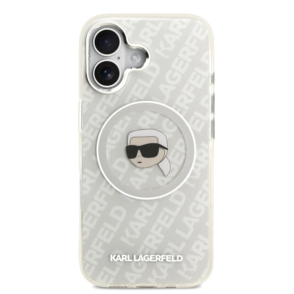 Karl Lagerfeld - Backcover - iPhone 17 - MagSafe - IML Karl Head Logo - Grijs - Afbeelding 3