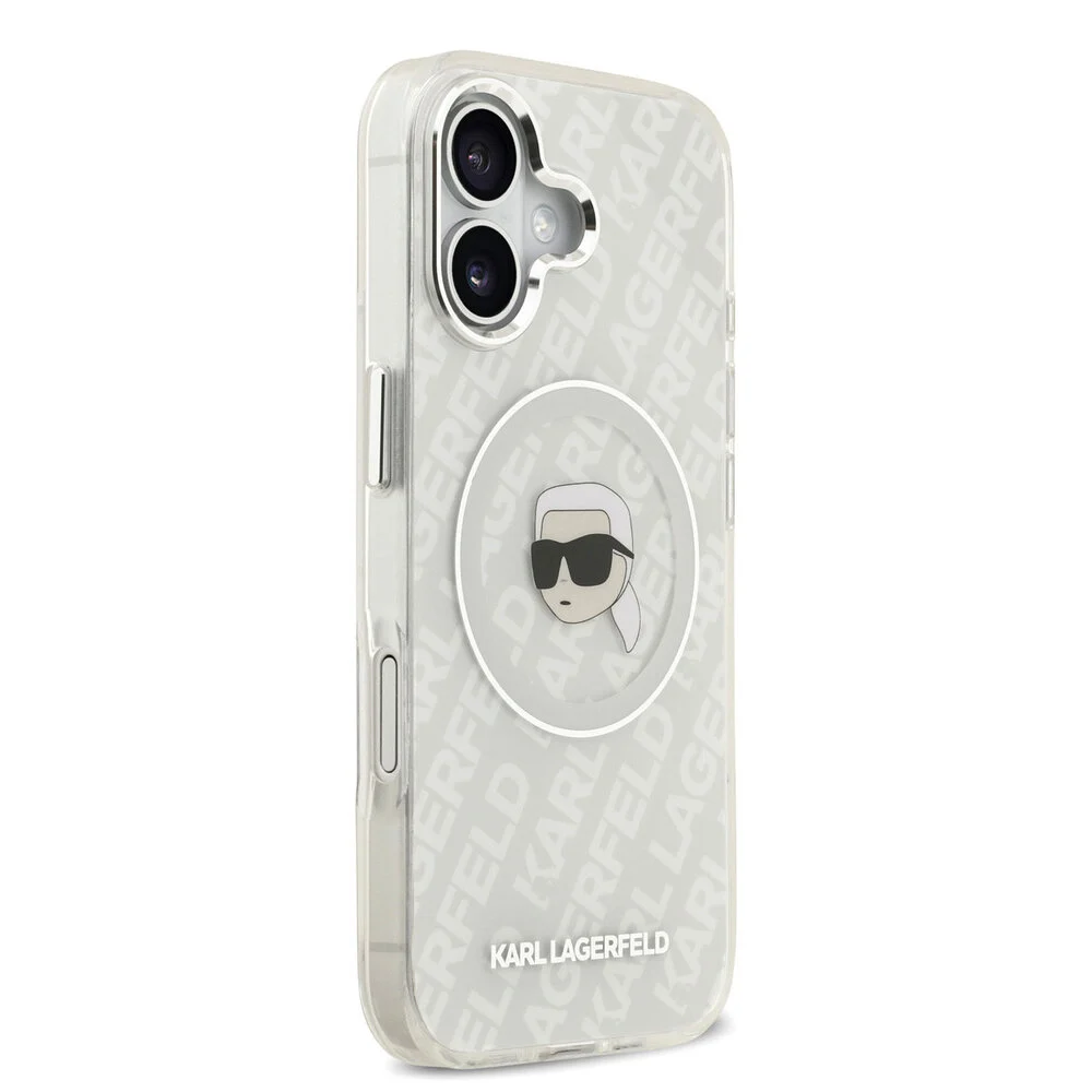Karl Lagerfeld - Backcover - iPhone 17 - MagSafe - IML Karl Head Logo - Grijs - Afbeelding 4