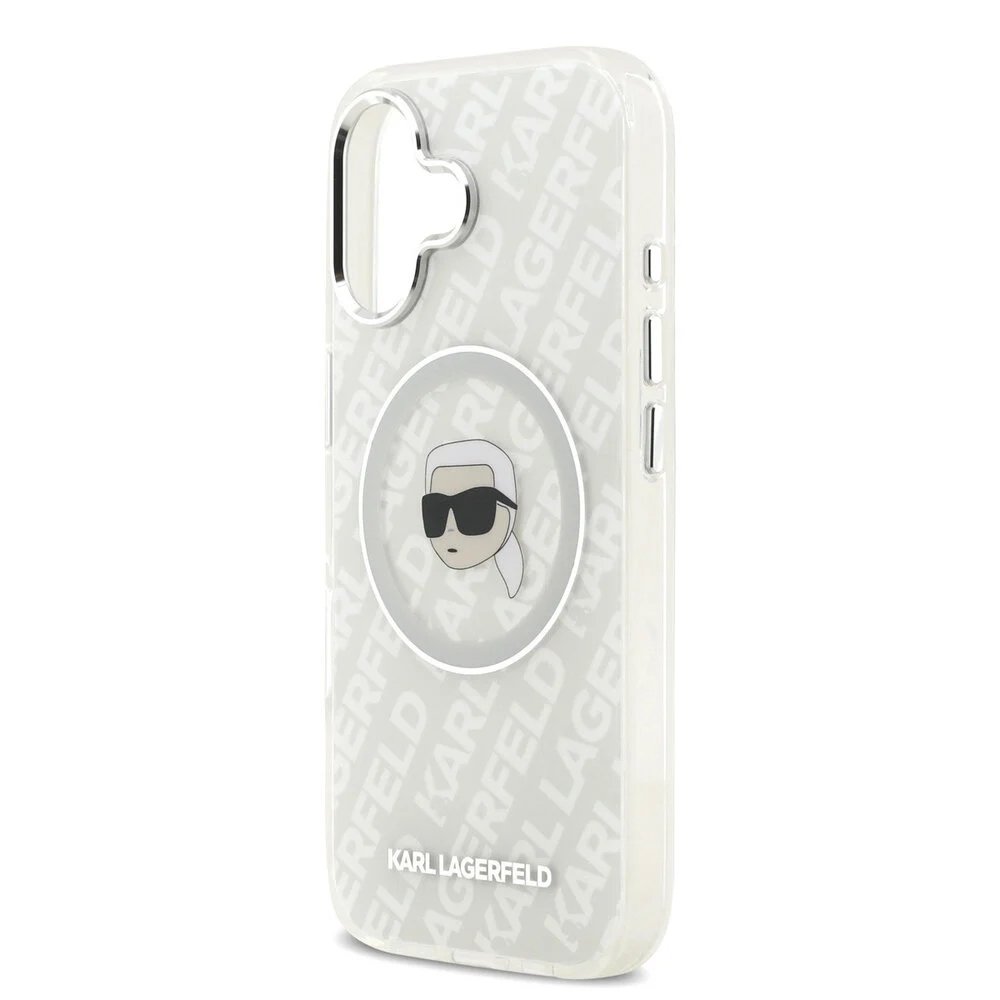 Karl Lagerfeld - Backcover - iPhone 17 - MagSafe - IML Karl Head Logo - Grijs - Afbeelding 5