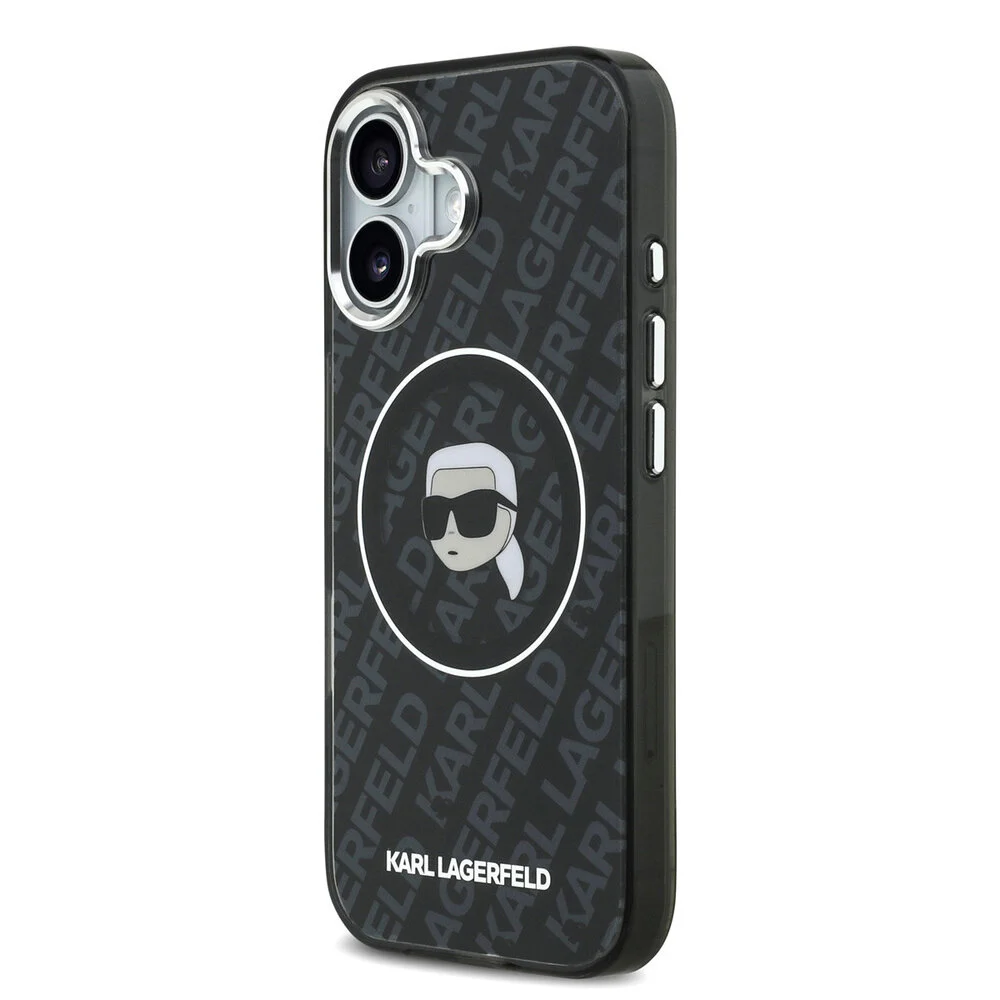 Karl Lagerfeld - Backcover - iPhone 17 - MagSafe - IML Karl Head Logo - Zwart - Afbeelding 2