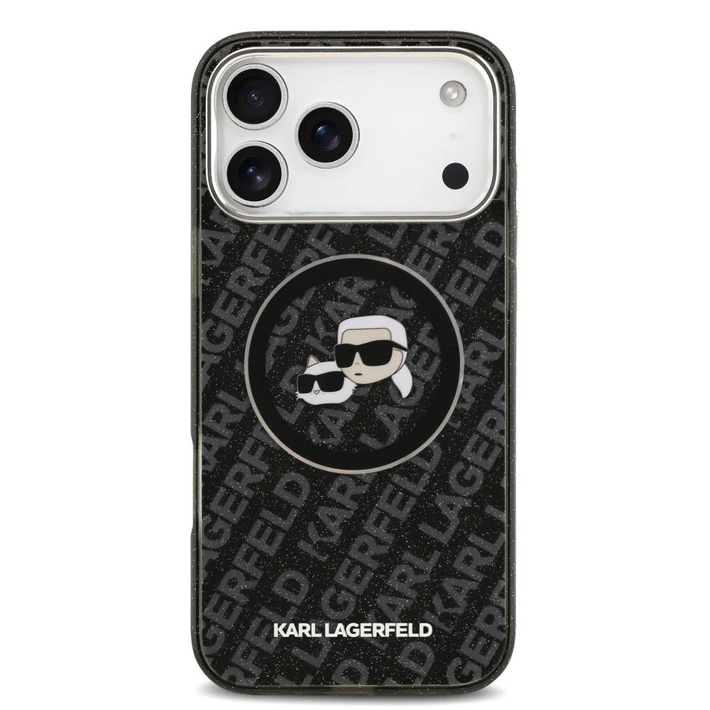 Karl Lagerfeld-Backcover-MagSafe-IML Karl Head Logo-iPhone 17 Pro-18 pro-Zwart - Afbeelding 3
