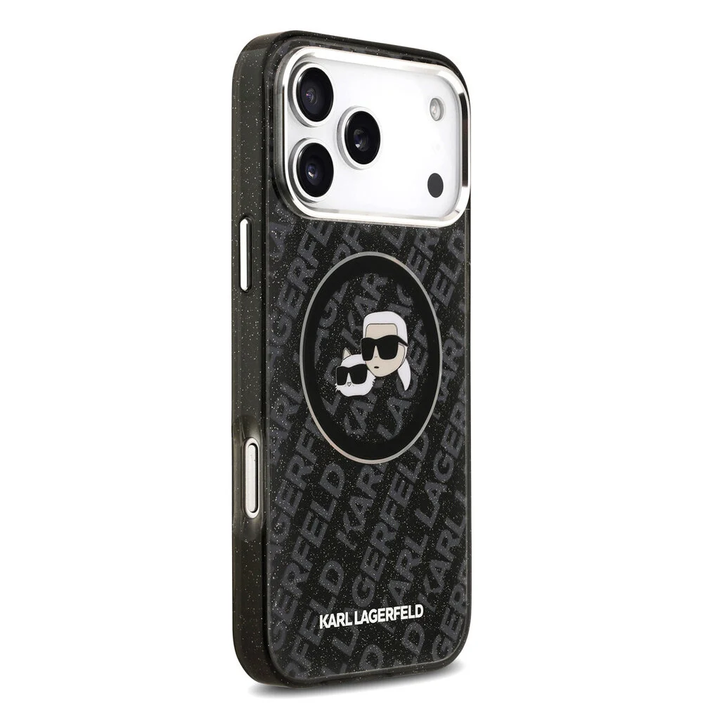 Karl Lagerfeld-Backcover-MagSafe-IML Karl Head Logo-iPhone 17 Pro-18 pro-Zwart - Afbeelding 4
