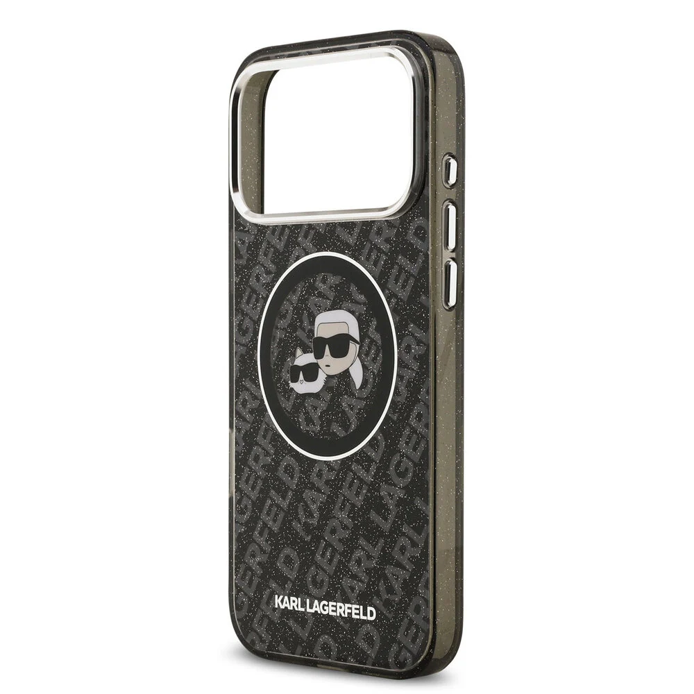 Karl Lagerfeld-Backcover-MagSafe-IML Karl Head Logo-iPhone 17 Pro-18 pro-Zwart - Afbeelding 5