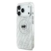 Karl Lagerfeld-Backcover-iPhone 17 Pro-18 Pro-MagSafe-IML Karl Head Logo-Wit - Thumbnail Image 2