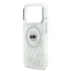 Karl Lagerfeld-Backcover-iPhone 17 Pro-18 Pro-MagSafe-IML Karl Head Logo-Wit - Thumbnail Image 5
