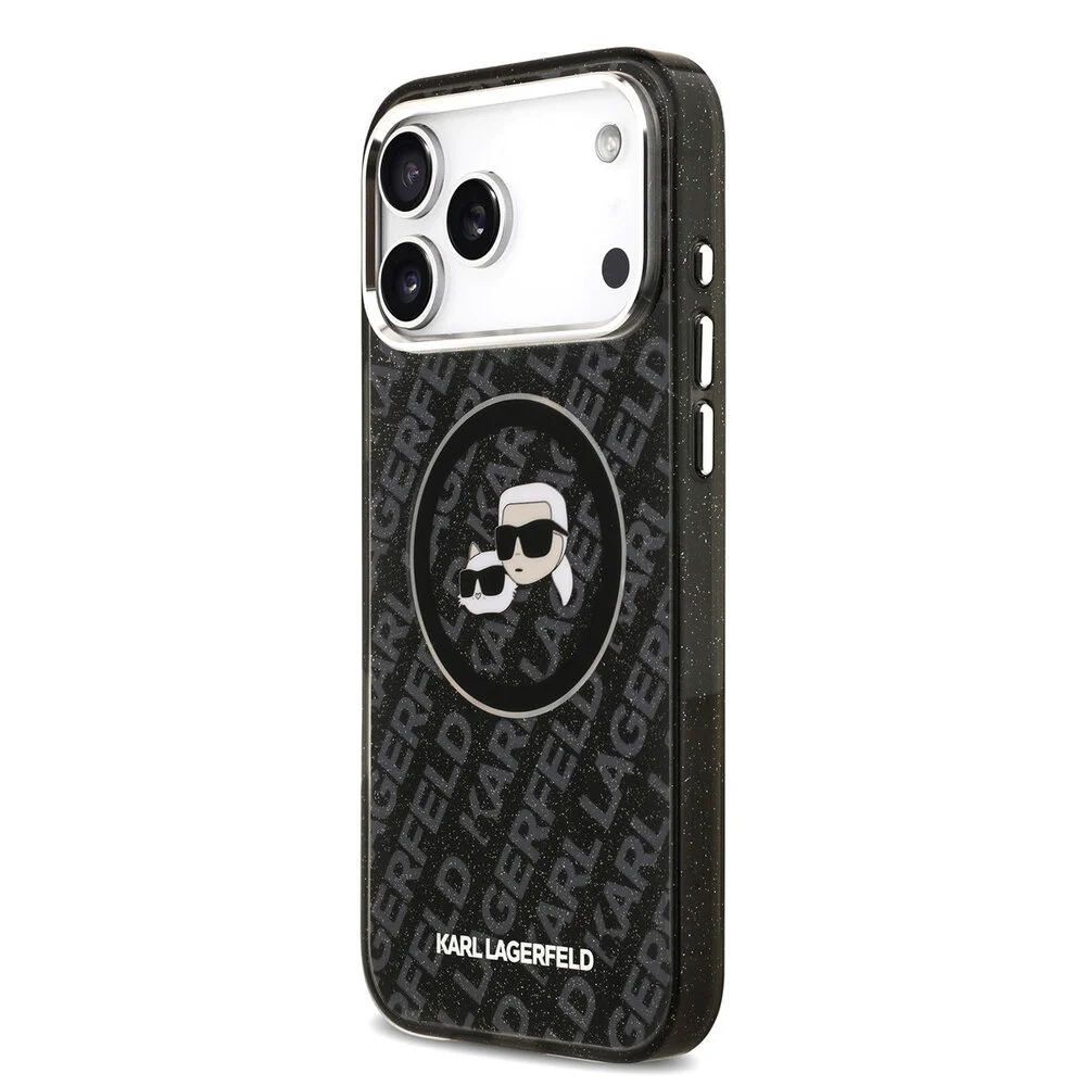Karl Lagerfeld-Backcover-MagSafe-IML Karl Head Logo-iPhone 17 Pro-18 pro-Zwart - Afbeelding 2