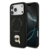 Karl Lagerfeld-Backcover-iPhone 17 Pro Max-18 Pro Max-MagSafe-Karl Head Pin-Zwart - Thumbnail Image 1