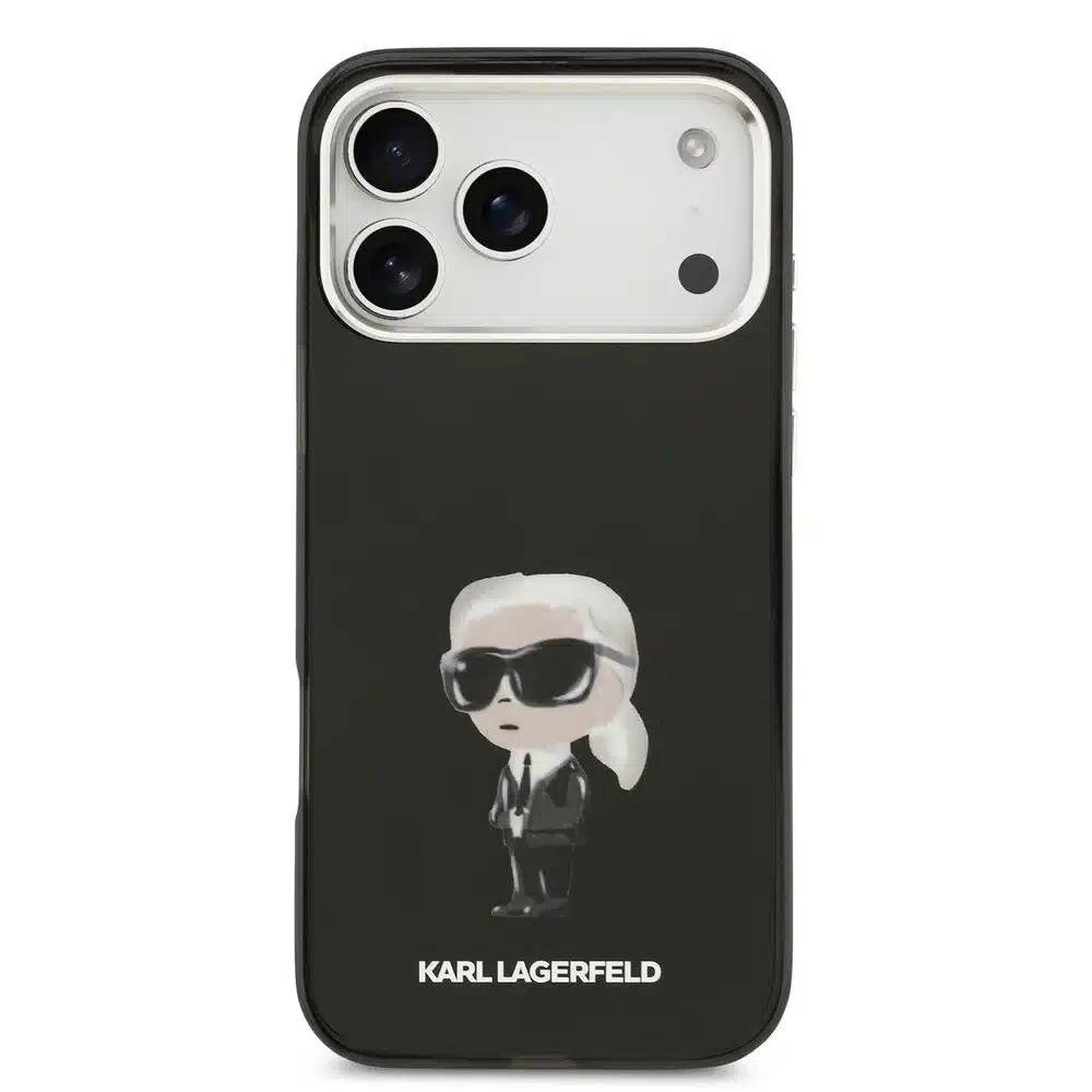 Karl lagerfeld-iPhone 17 Pro Max-18 Pro Max Backcover- MagSafe-IML Aquarelle-Zwart - Afbeelding 3