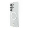 Lacoste - Backcover - Geschikt voor - S26 Ultra - MagSafe – Transparent Case met Frosted Finish – Gold Edge – Wit - Thumbnail Image 2