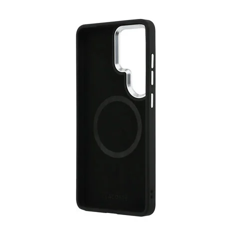 Lacoste - Backcover - Geschitk voor Samsung S26 Ultra - MagSafe - Metal Edges - Iconic Petit Piqué Logo - Zwart - Afbeelding 3