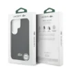 Lacoste - Backcover - Geschitk voor Samsung S26 Ultra - MagSafe - Metal Edges - Iconic Petit Piqué Logo - Zwart - Thumbnail Image 5