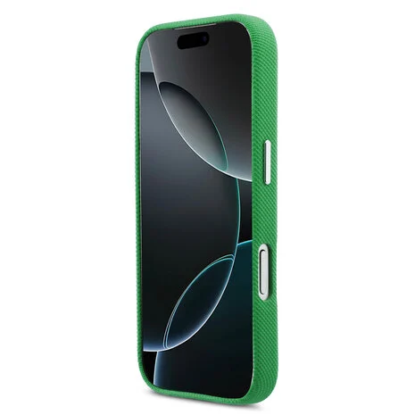 Lacoste-Backcover-iPhone 17 Pro-18 Pro-MagSafe-Metal Edges-Iconic-Logo-Estragon-Green - Afbeelding 2
