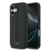 Mercedes-Benz Backcover – Genuine Leather - Magsafe - Laurel Leaves and Stripes - iPhone 17– MagSafe - Zwart - Thumbnail Image 1