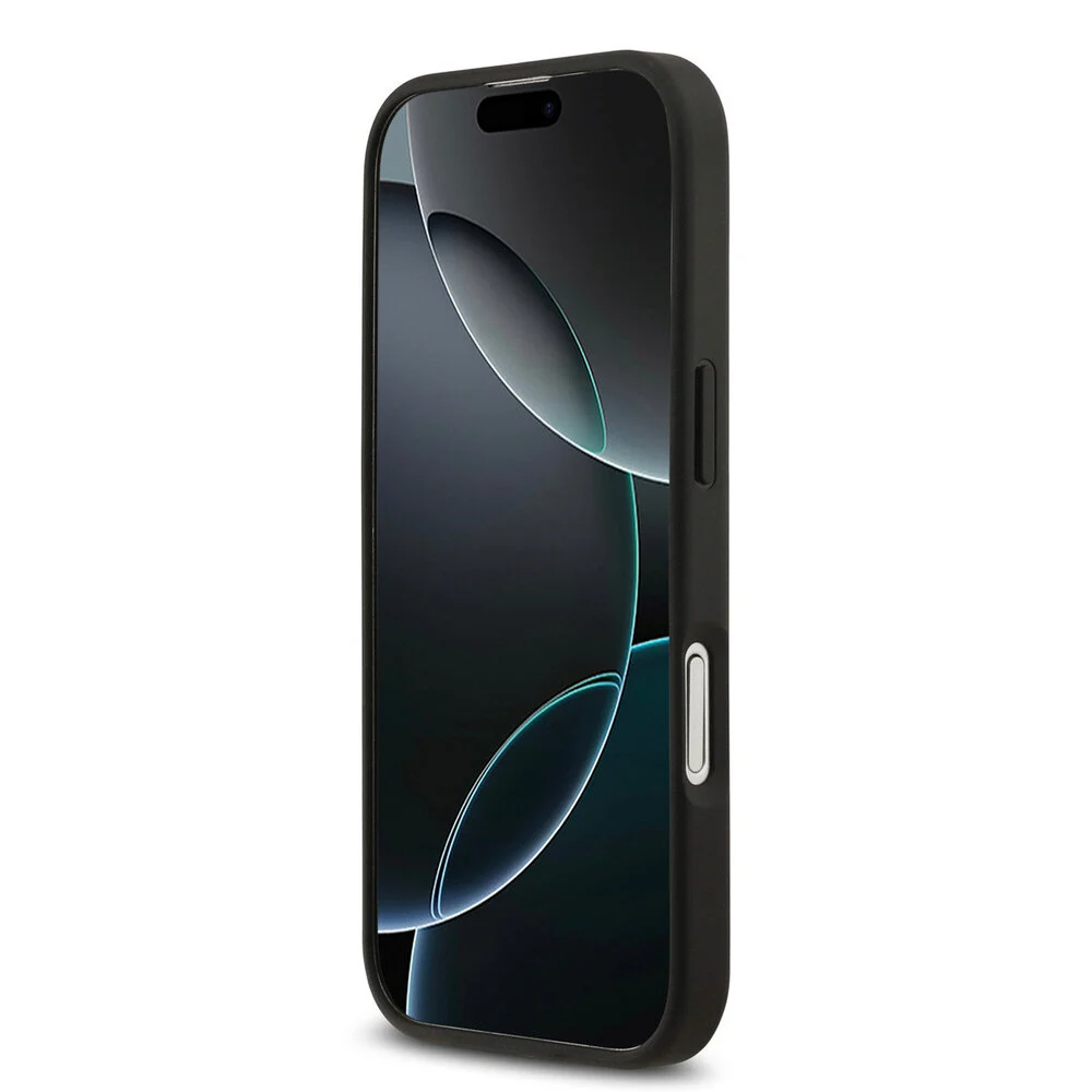 Mercedes-Benz Backcover – Genuine Leather - Magsafe - Laurel Leaves and Stripes - iPhone 17 – MagSafe - Navy - Afbeelding 7