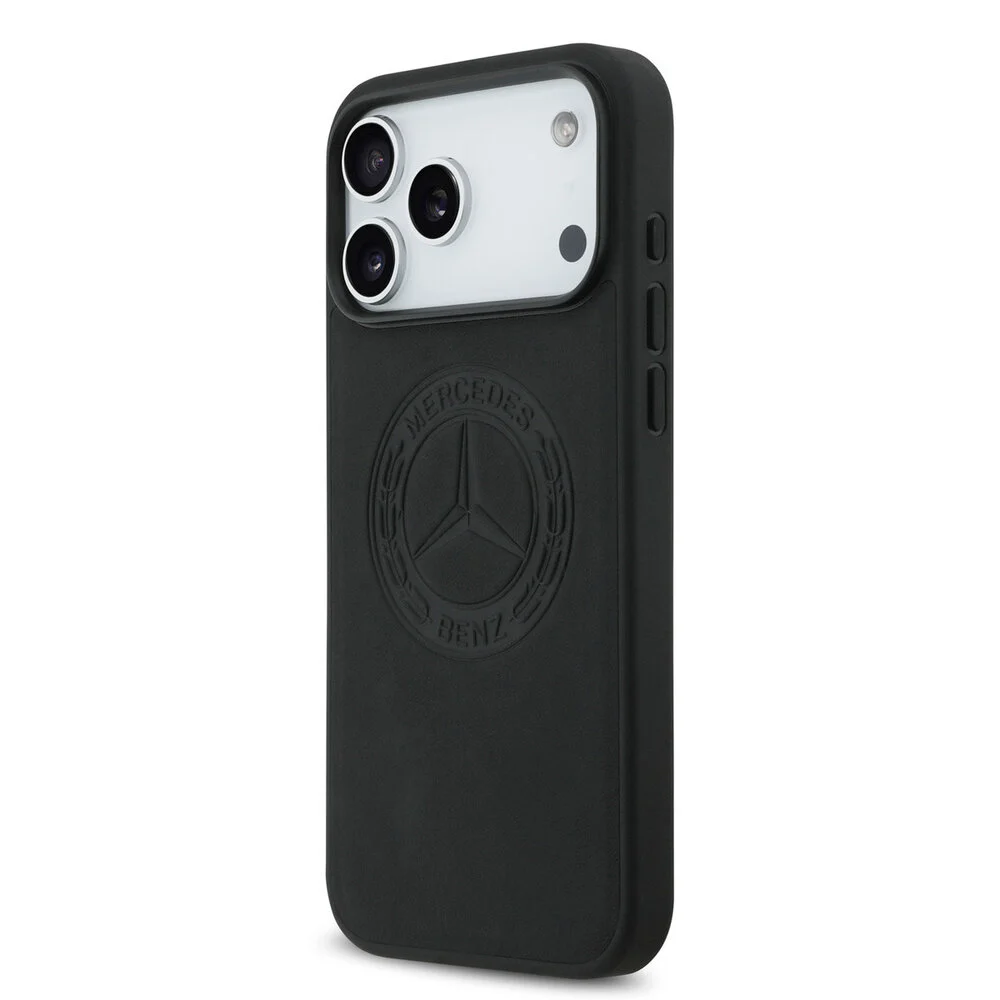 Mercedes Benz-Backcover-iPhone 17 Pro-18 Pro-Magsafe-Vintage Logo-Zwart - Afbeelding 2