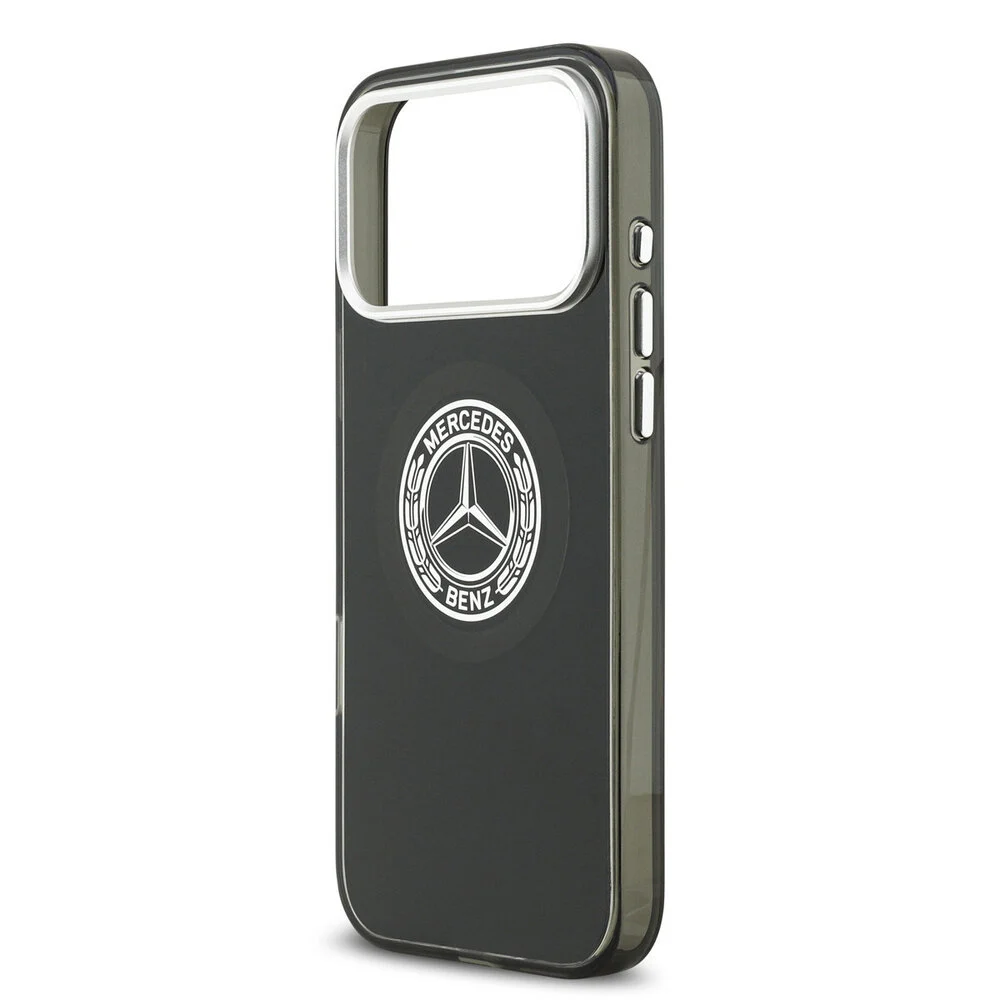 Mercedes Benz-Backcover-iPhone 17 Pro-18 Pro-Magsafe-Double Layer-Vintage Logo-Zwart - Afbeelding 5