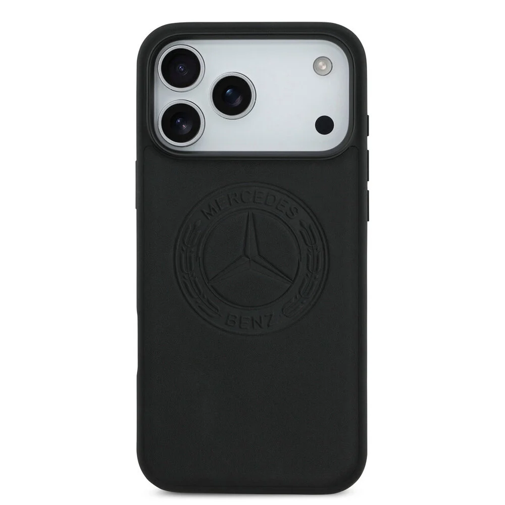 Mercedes Benz-Backcover-iPhone 17 Pro-18 Pro-Magsafe-Vintage Logo-Zwart - Afbeelding 3