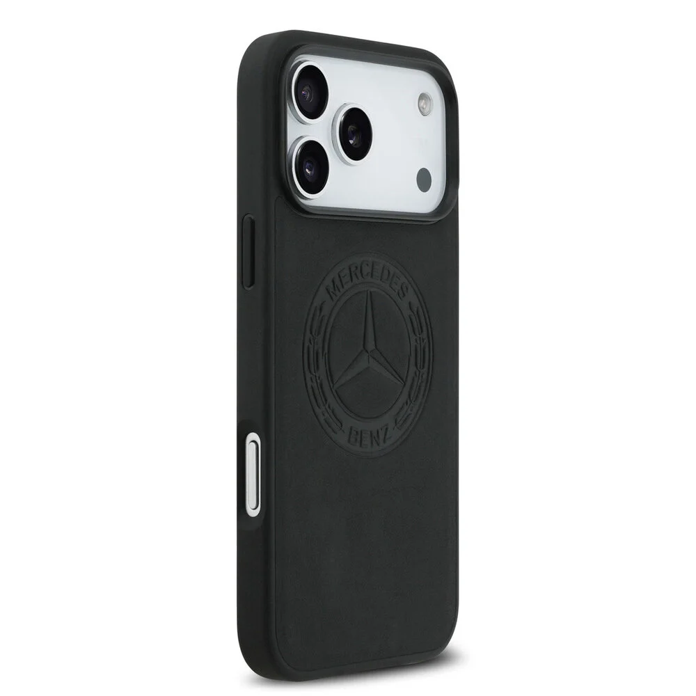 Mercedes Benz-Backcover-iPhone 17 Pro-18 Pro-Magsafe-Vintage Logo-Zwart - Afbeelding 4