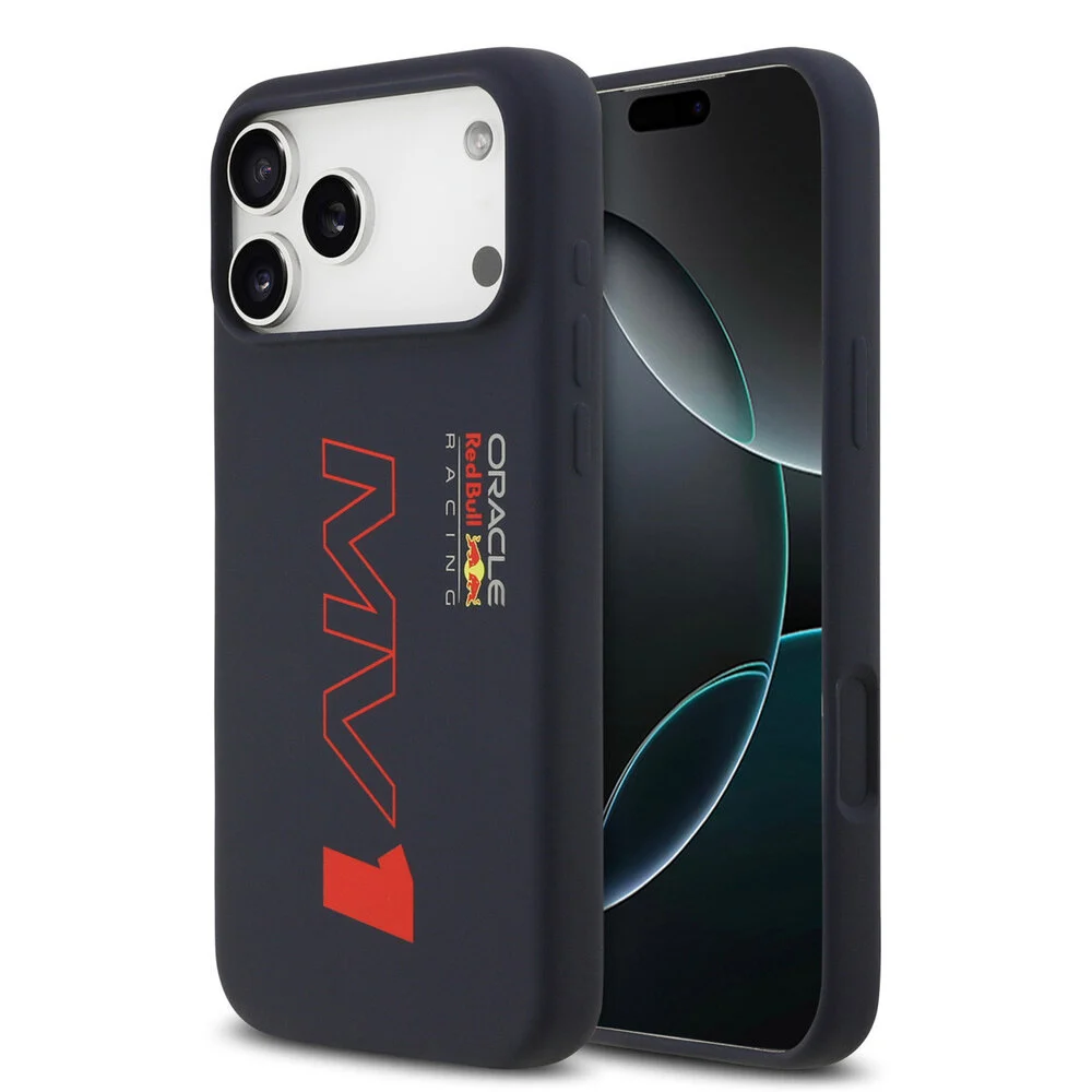 Red Bull Racing-Backcover-iPhone 17 Pro-18 Pro-MagSafe-Double Layer-Vertical MV1-Navy - Afbeelding 1