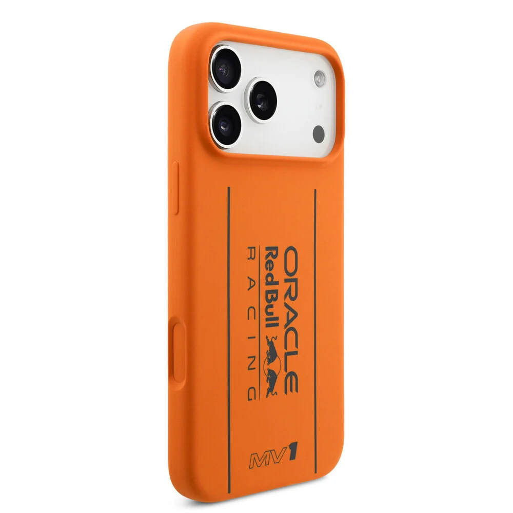 Red Bull Racing-Backcover-iPhone 17 Pro-18 Pro-MagSafe-Liquid Silicone-Big Vertical Logo-Oranje - Afbeelding 4