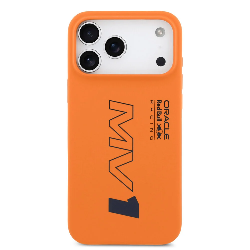 Red Bull Racing-Backcover-iPhone 17 Pro-18 Pro-MagSafe-Liquid Silicone-MV1-Oranje - Afbeelding 3