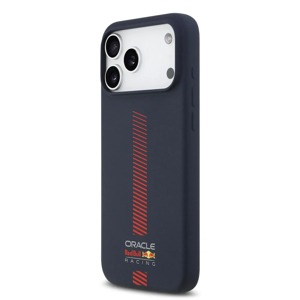 Red Bull Racing-Backcover-iPhone 17 Pro-18 Pro-MagSafe-Liquid Silicone-Powerbar-Navy - Afbeelding 2