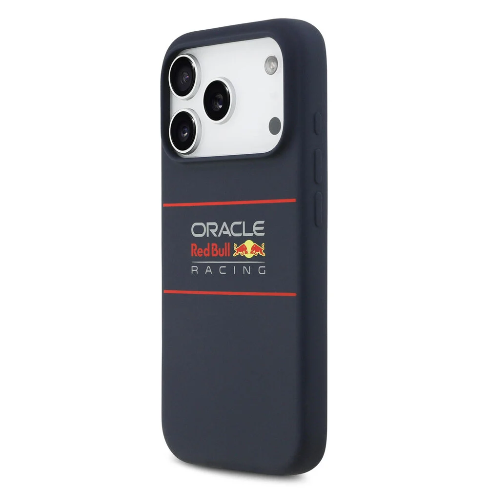 Red Bull Racing-Backcover-iPhone 17 Pro-18 Pro-MagSafe-Liquid Silicon-Horizontal Logo-Navy - Afbeelding 2