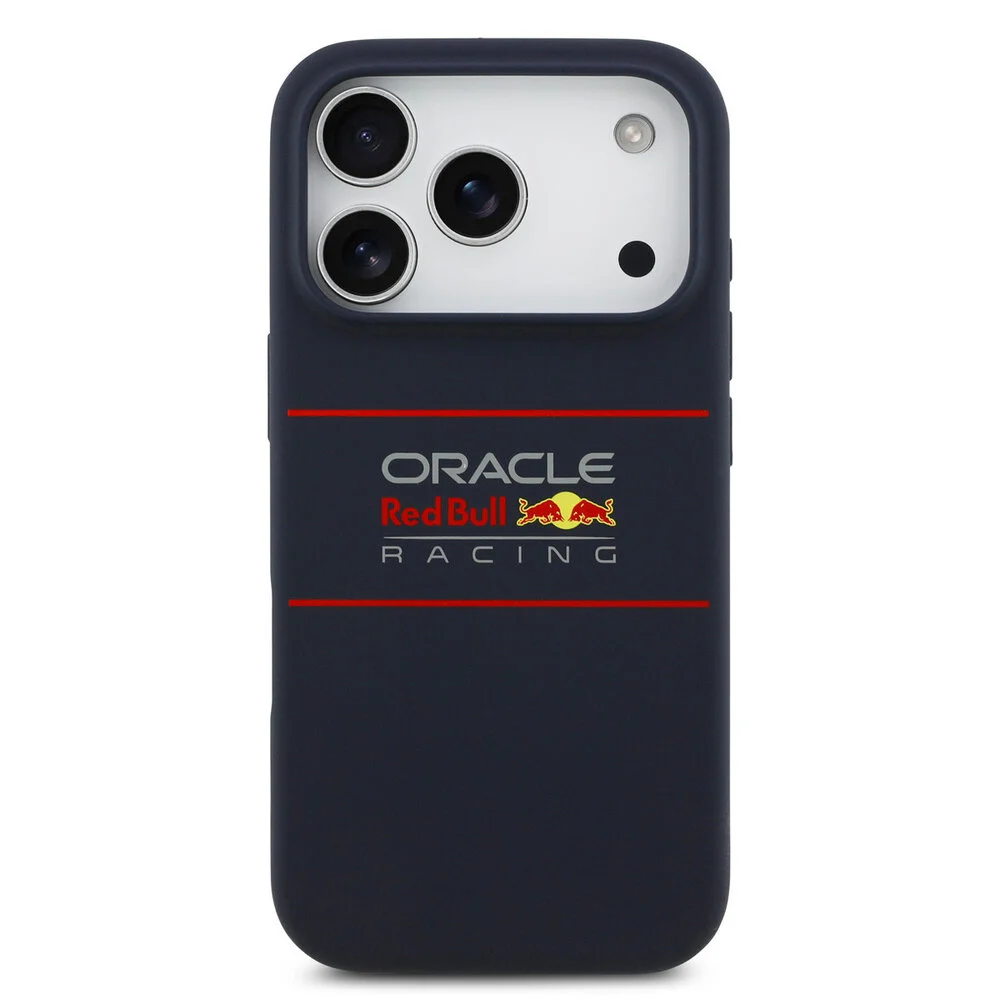 Red Bull Racing-Backcover-iPhone 17 Pro-18 Pro-MagSafe-Liquid Silicon-Horizontal Logo-Navy - Afbeelding 3