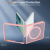 Cityhoesje-Backover MagSafe-Frosted Lens Protection Armor-Geschikt voor Samsung Z Flip 8-LichtRoze - Thumbnail Image 3