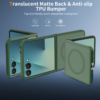 Cityhoesje-Backover MagSafe-Frosted Lens Protection Armor-Geschikt voor Samsung Z Flip 8-Groen - Thumbnail Image 2