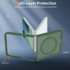 Cityhoesje-Backover MagSafe-Frosted Lens Protection Armor-Geschikt voor Samsung Z Flip 8-Groen - Thumbnail Image 3