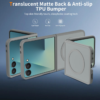 Cityhoesje-Backover MagSafe-Frosted Lens Protection Armor-Geschikt voor Samsung Z Flip 8-Grijs - Thumbnail Image 2