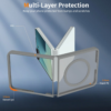 Cityhoesje-Backover MagSafe-Frosted Lens Protection Armor-Geschikt voor Samsung Z Flip 8-Grijs - Thumbnail Image 3