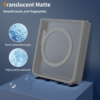 Cityhoesje-Backover MagSafe-Frosted Lens Protection Armor-Geschikt voor Samsung Z Flip 8-Grijs - Thumbnail Image 4
