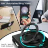 Cityhoesje-Backcover-Magnetic-MagSafe Ring Armor-Geschikt voor Samsung-Z Flip 8-Zwart - Thumbnail Image 4